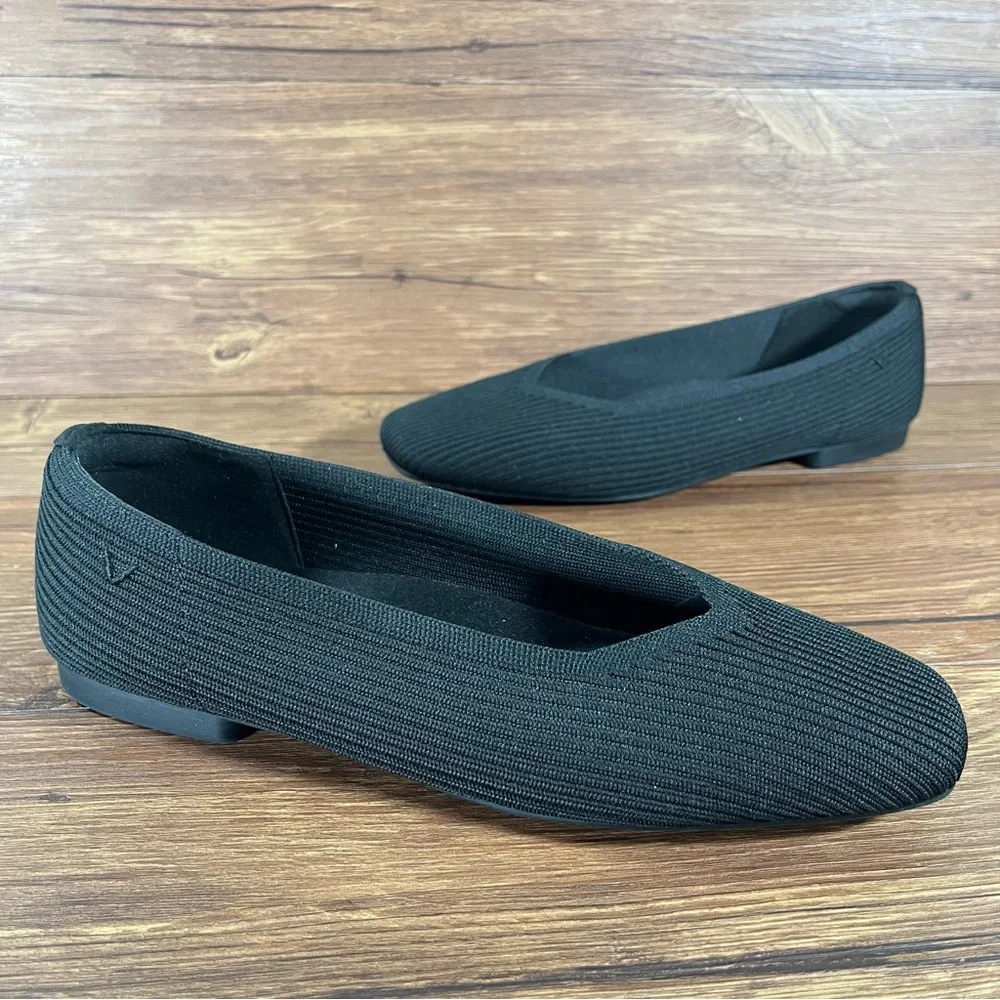 VIVAIA ‘Margot’ Square Toe Slip-On Flats Women’s Size 7 (38) Shoes